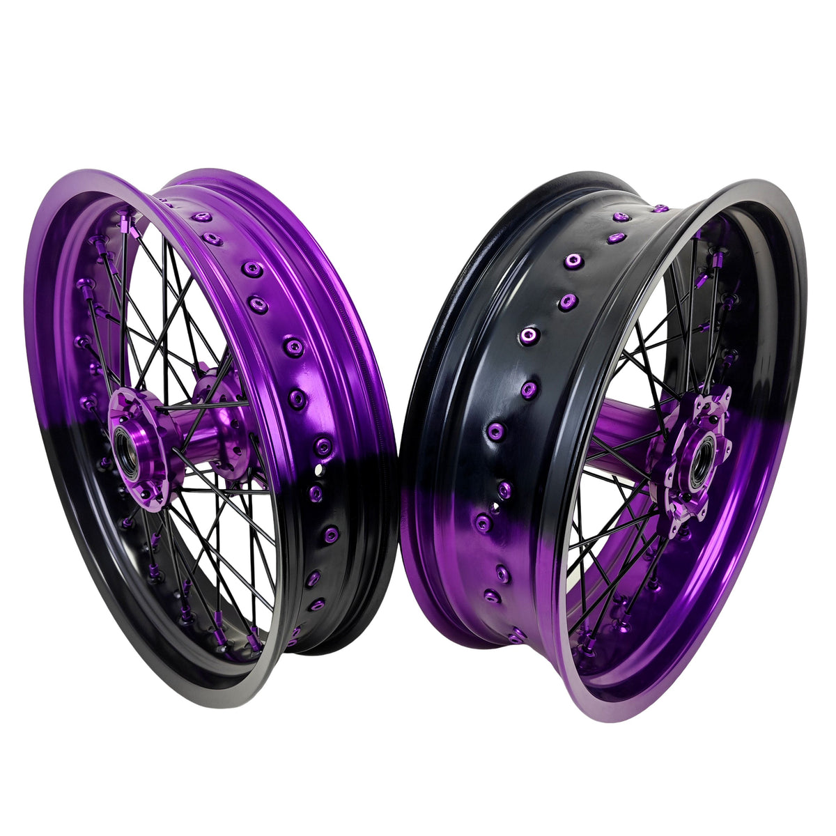 Kit de Llantas Supermotard Completo Bicolor
