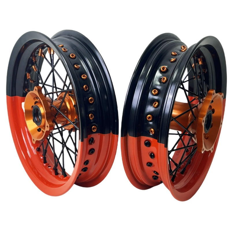 Kit de Llantas Supermotard Completo Bicolor