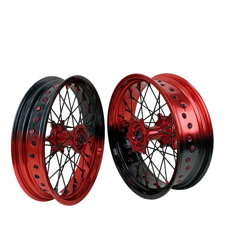 Kit de Llantas Supermotard Completo Bicolor